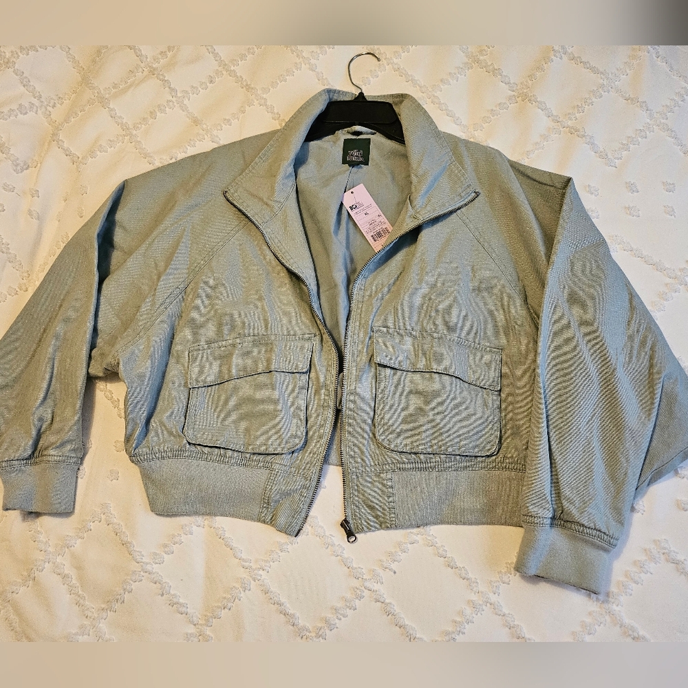 Wild Fable Crop Jacket- Sage